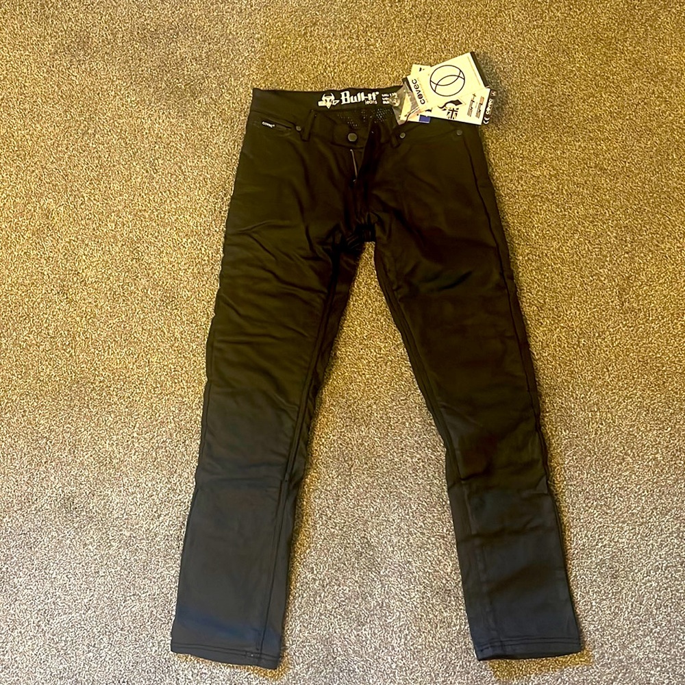 Women’s black motorcycle pants/jeans
